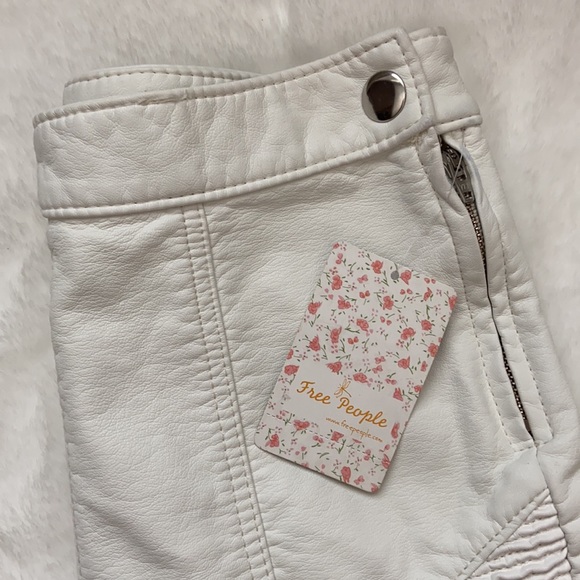 New Free People Kaelin moto skinny leather pants - Picture 6 of 11